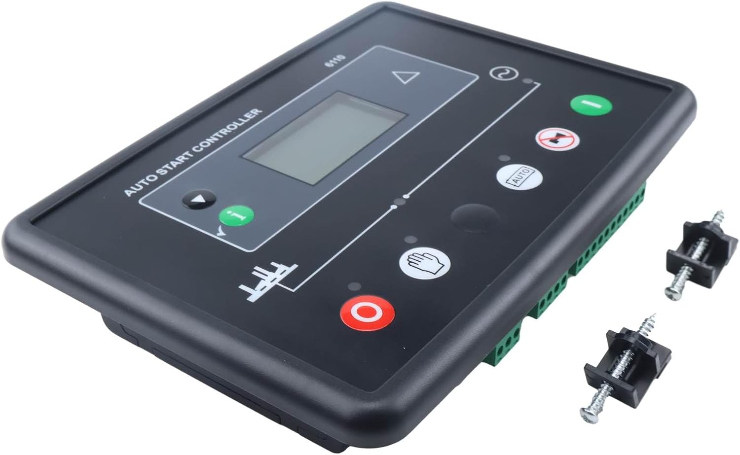 Auto Controller DSE6110 MKII with Backlit LCD 3‑Phase Monitoring Compatible with Deep Sea DSE6110 6110 Electronic Diesel Generator Controller Control Module Panel