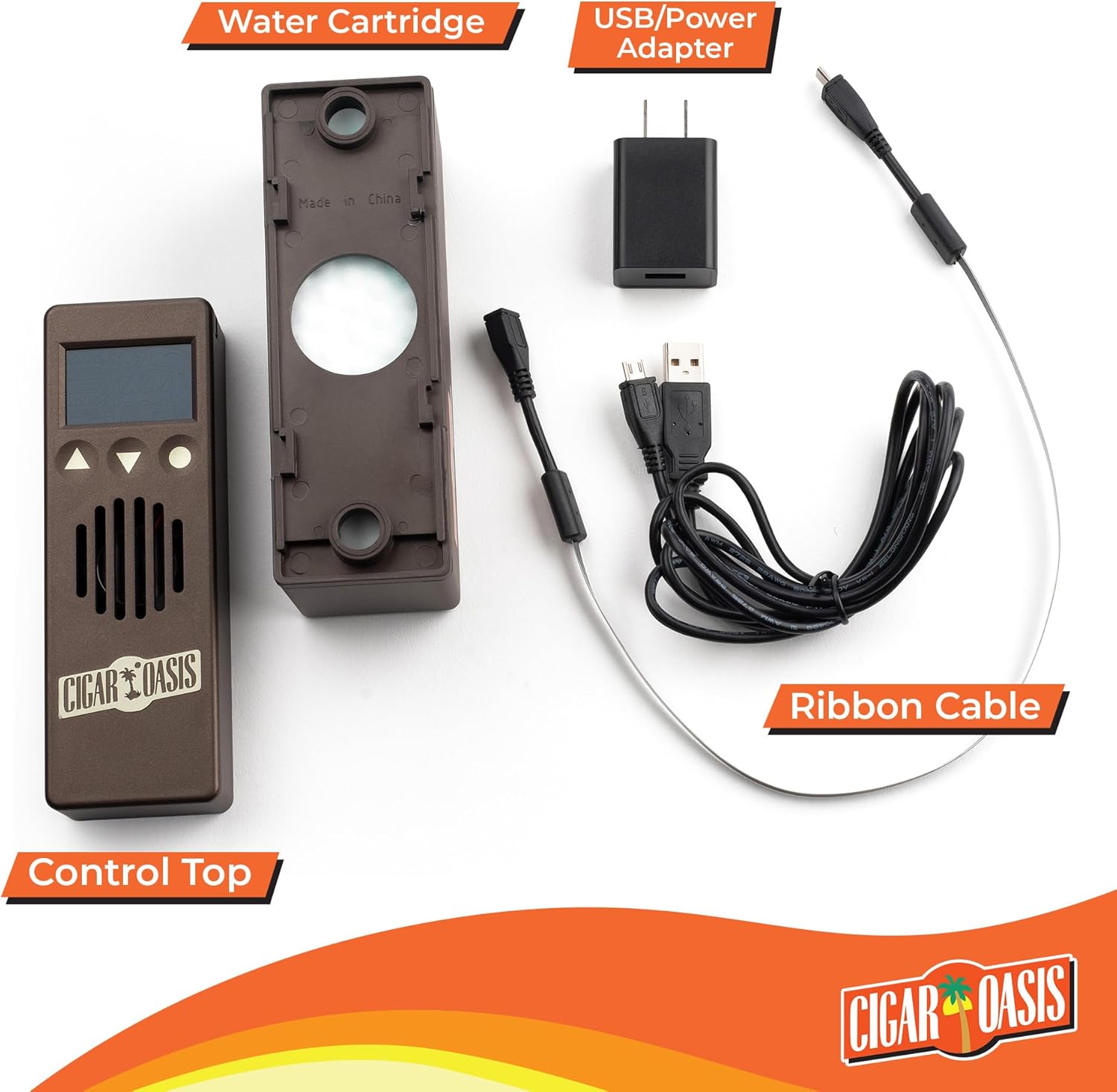 Oasis Plus 3.0 - Advanced Electronic Humidifier - LCD Display, Sensor Fan, Soft-Touch Button - 300-1000 Capacity - Refill Cartridge, Vapor Technology, Accessory Kit