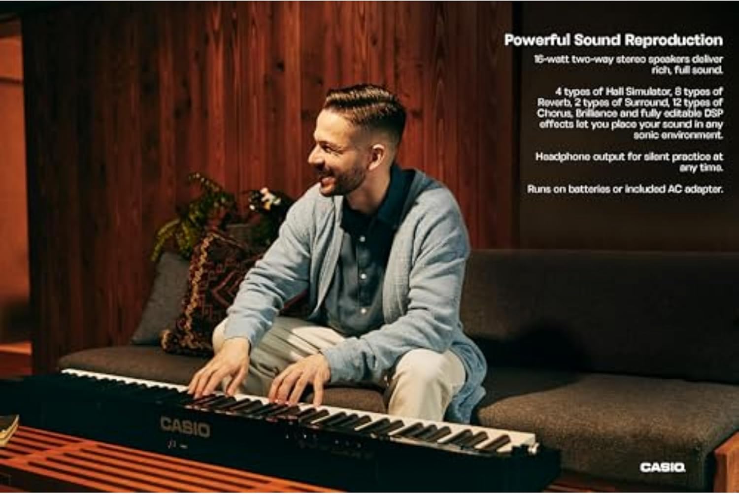 Casio Privia PX-S3100 – 88-Key Weighted Digital Piano | Slim & Elegant | 700 Tones, 200 Rhythms, Bluetooth Audio/MIDI, Touch Sensor Controls, Audio/MIDI Recorders & Editable DSP Effects