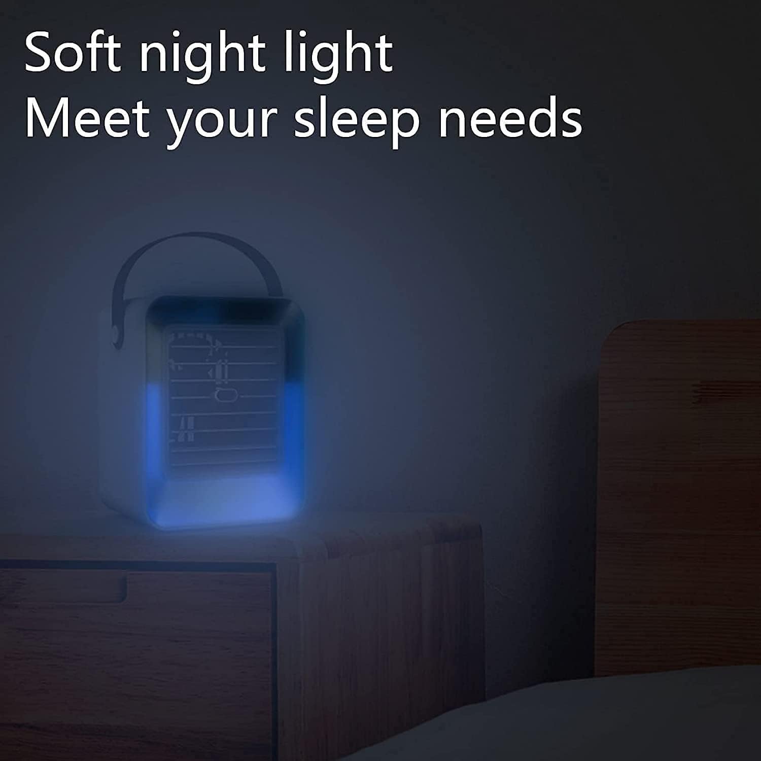 Portable Air Conditioner Fan, Personal Air Cooler Mini Air Conditioner, Desktop Table Cooling Fan, Suitable for Home, Bedroom Room, Office, Dorm, Car, Camping