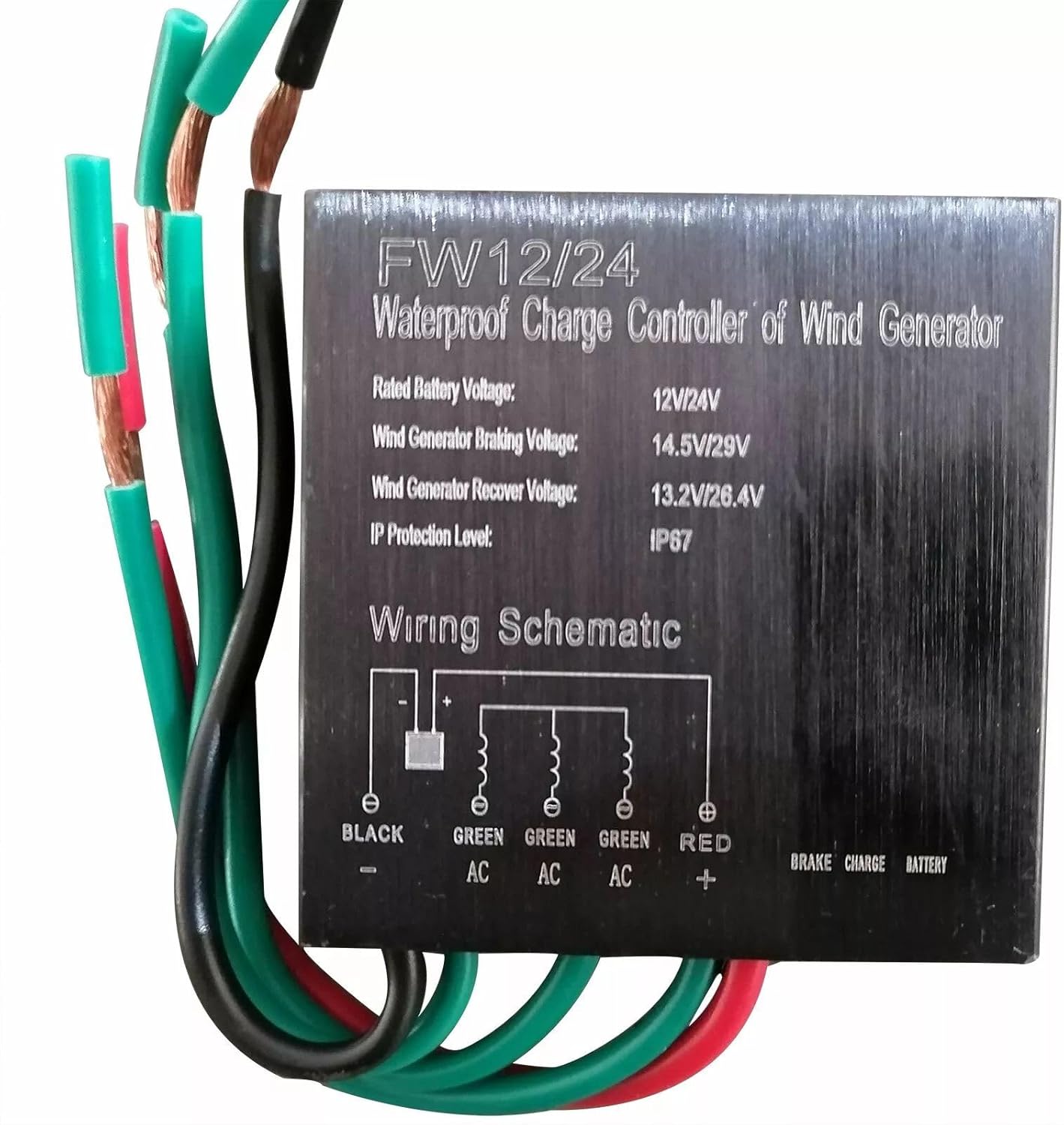 Wind Turbine Wind-Powered Generating Sets, Wind Generator 400W Helix Maglev Axis Vertical Wind Turbine 3 Blades Wind Generator & Controller, 24V