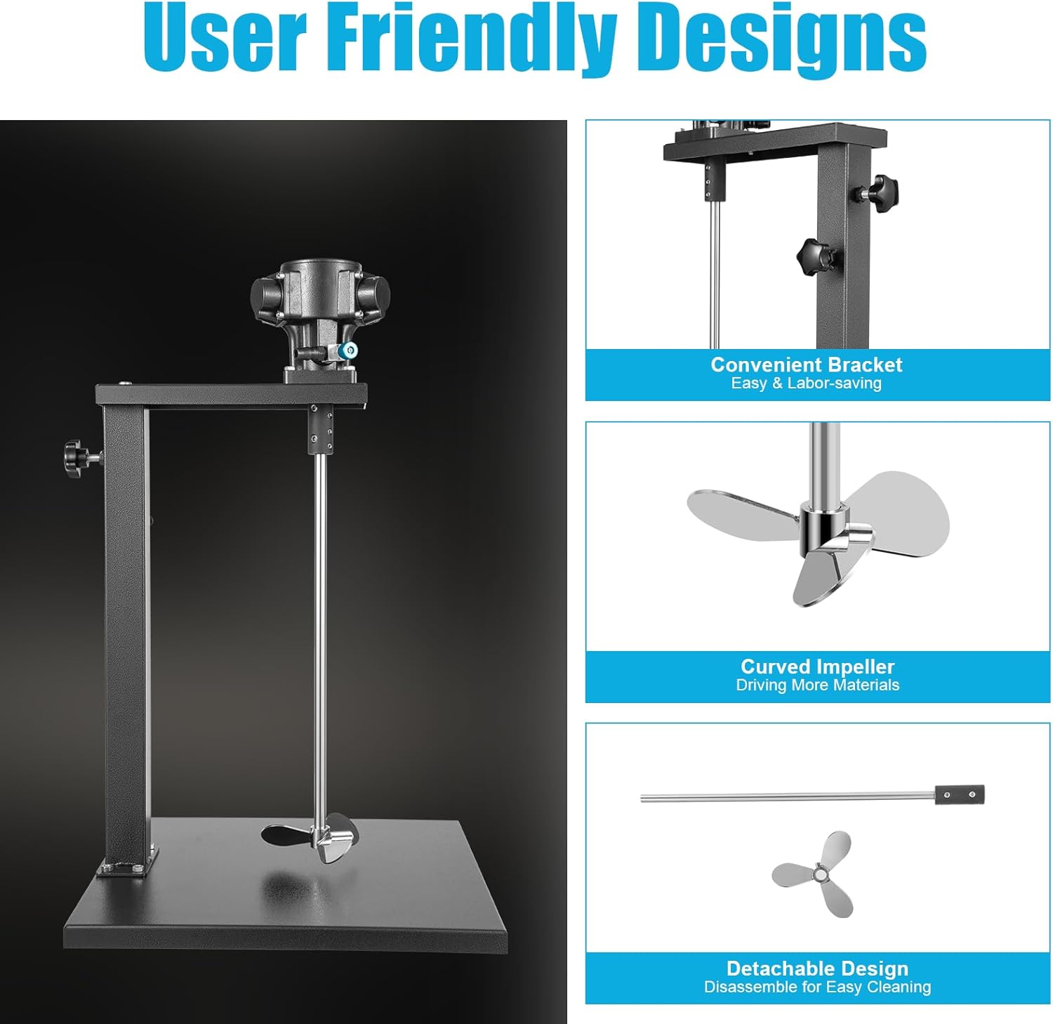 Pneumatic Paint Mixer Machine, Automatic 5 Gallon Paint Mixer Stirring Tool, 1/4HP Air Agitator Blender Stirrer, Lifting Platform Paint Coating Mixer, Stainless Steel Stirring Machine