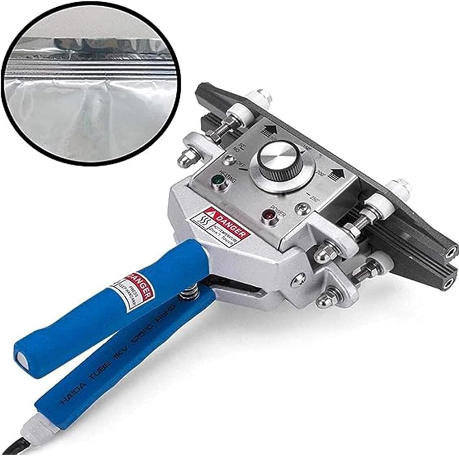 Handheld Crimping Heat Sealer Bag Crimping Heat Sealer Aluminium Foil Power Sealing Tool Heat Seal Machine-200mm