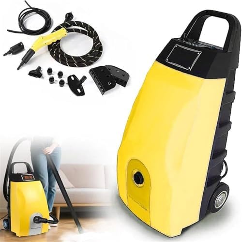 High Pressure Steam Washer Jet Washer, Power Wash 2500W Heated Carpet Extractor, Multipurpose Steamer 3.5L High - Temp Steam Engine Cleaner for Home, Car, Bathroom, Grease