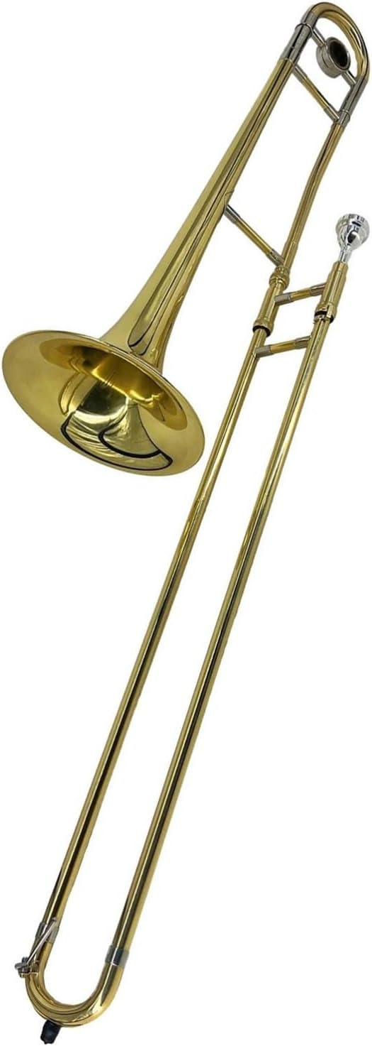 Adult Trombone Instrument Bb Trombone Brass Golden Tenor With Cupronickel Mouthpiece B Instrument(2)