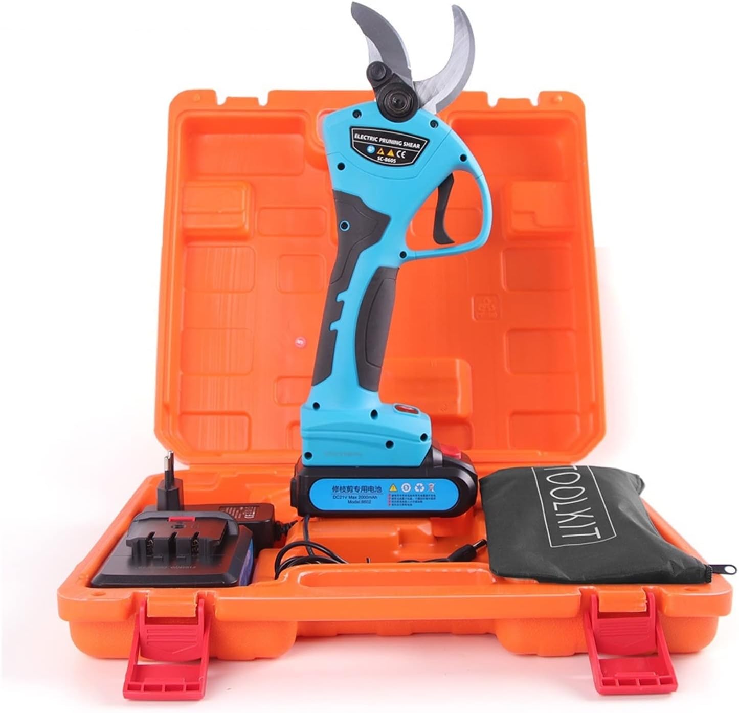 21V Cordless Pruner Lithium-ion Pruning Shear Efficient Scissors Bonsai Electric Tree Branches Garden Tools Electric SC-8605