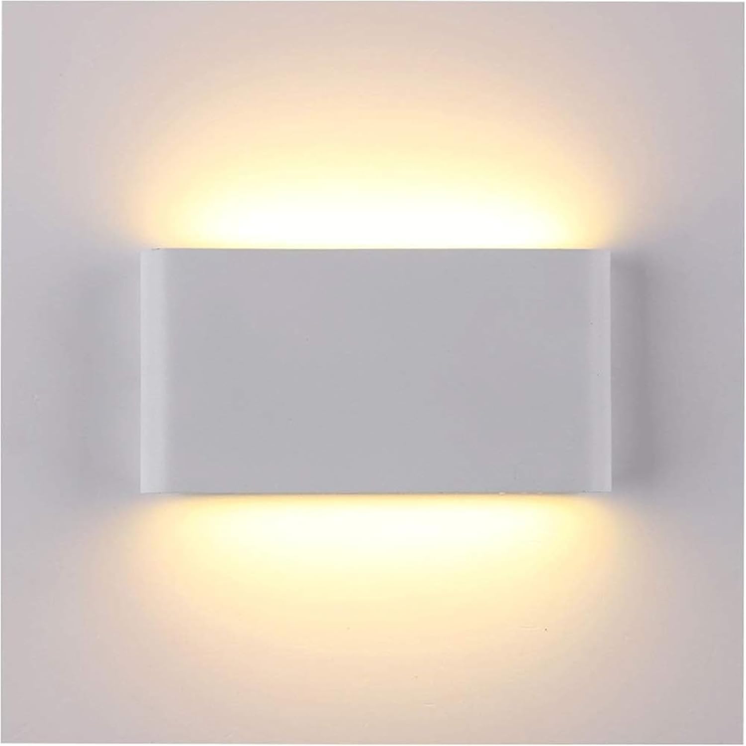 Wall Light Fixtures LED Wall Sconce Lighting Fixture Lamps 12W Warm White 3000k Up and Down Outdoor Waterproof Wall Lamps(Black)