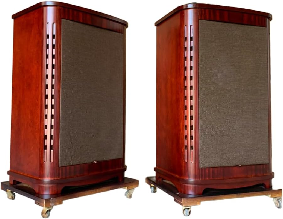 Generic Craftsmen Customized One Pair 12 Inch Full-Range Birch Plywood Empty Speaker Cabinet Box Copy Tannoy Canterbury GR Louderspeaker HiFi DIY (Red)