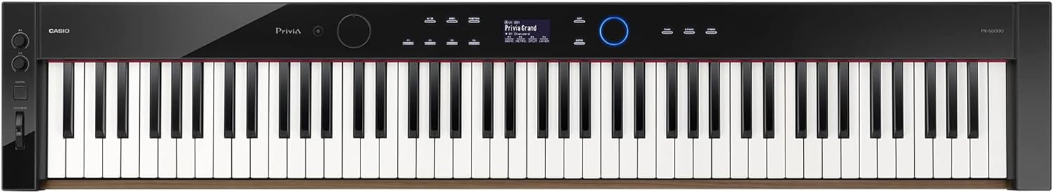 Casio Privia PX-S6000 Digital Piano - Black Bundle with CS-90P Stand, Bench, Headphones, Piano Book, Online Piano Lessons, Instructional DVD, and Austin Bazaar Polishing Cloth