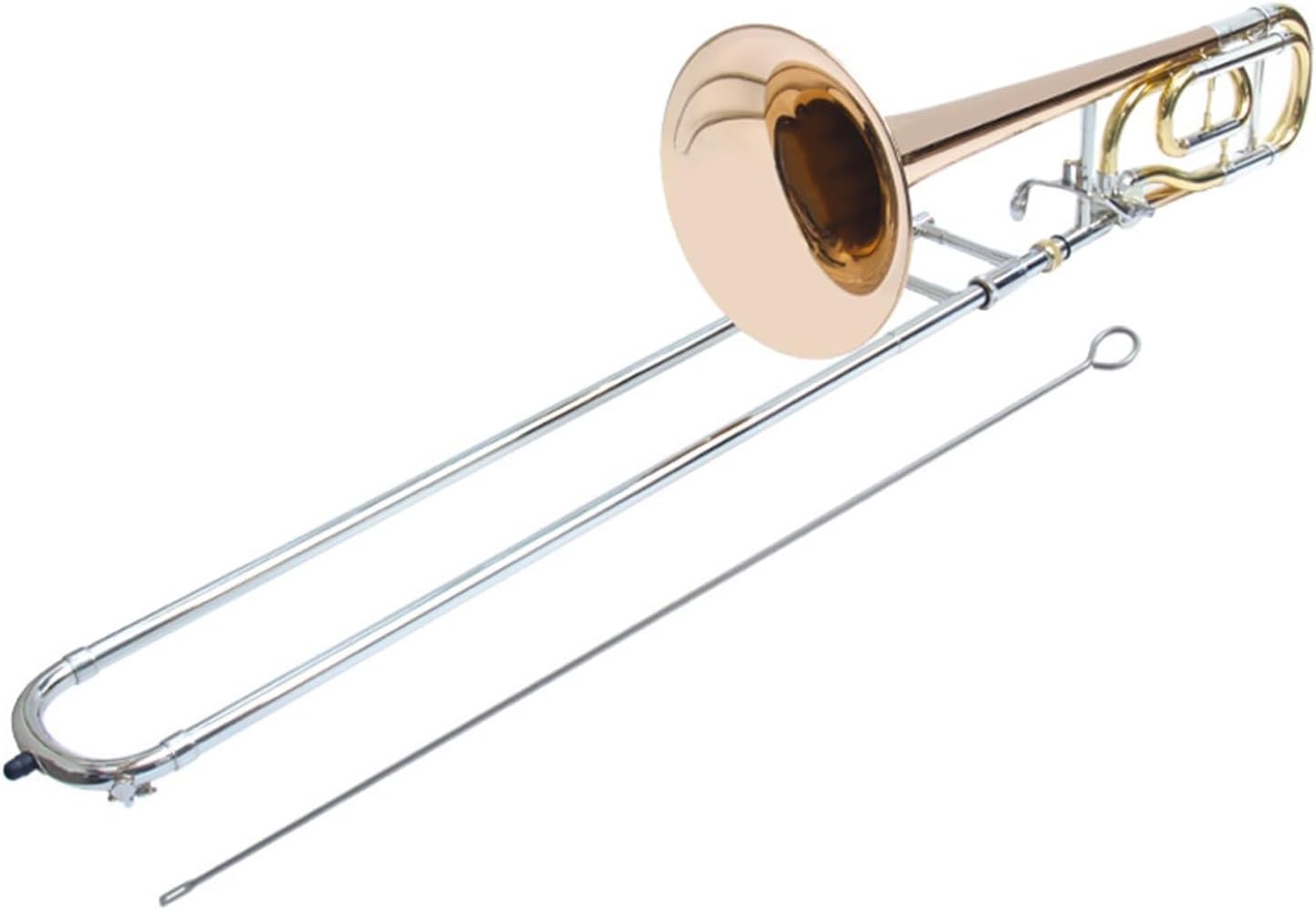 Adult Trombone Instrument Tenor Trombone B Flat To F Key White Copper Bowstring Suitable For Adult Beginners