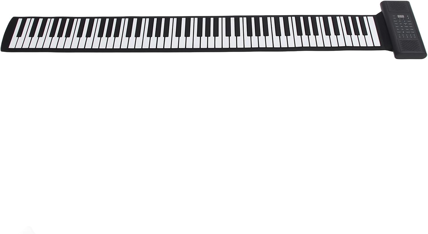 88 Keys Piano, MIDI Rechargeable Foldable Digital Piano Keyboard with LED Display, 128 Tones Rhythms, 14 Demo Songs, Hand Roll Piano for Kids Beginners