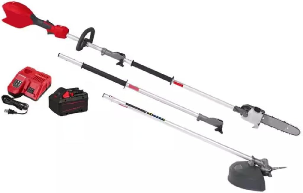 Compatible with Milwaukee 3016-21PS-49-16-2738 M18 FUEL 18V 10 in. Brushless Cordless Battery Powered QUIK-LOK Pole Saw 8.0 Ah FORGE Kit w/Brush Cutter Attachment