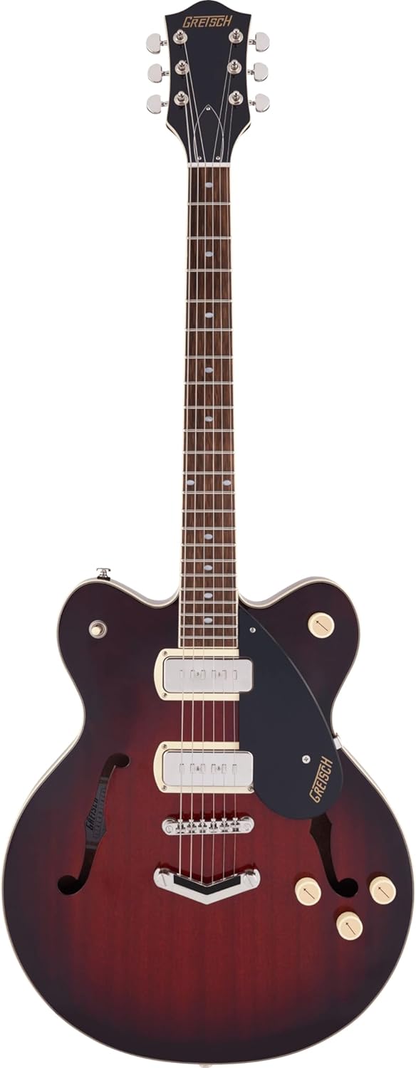 Gretsch G2622-P90 Streamliner Center Block Double-Cut P90 with V-Stoptail Electric Guitar - Claret Burst