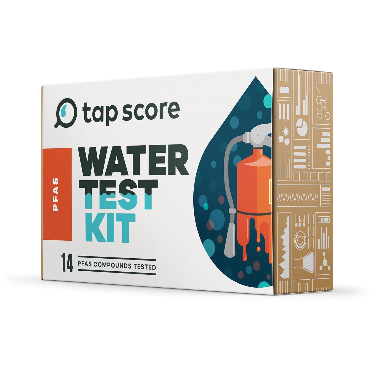 Professional PFAS Test for Drinking Water | Certified Tap Score Home Kit | Mail-in Lab Analysis | Easy Sampling, Shipping Included | EPA Testing Method