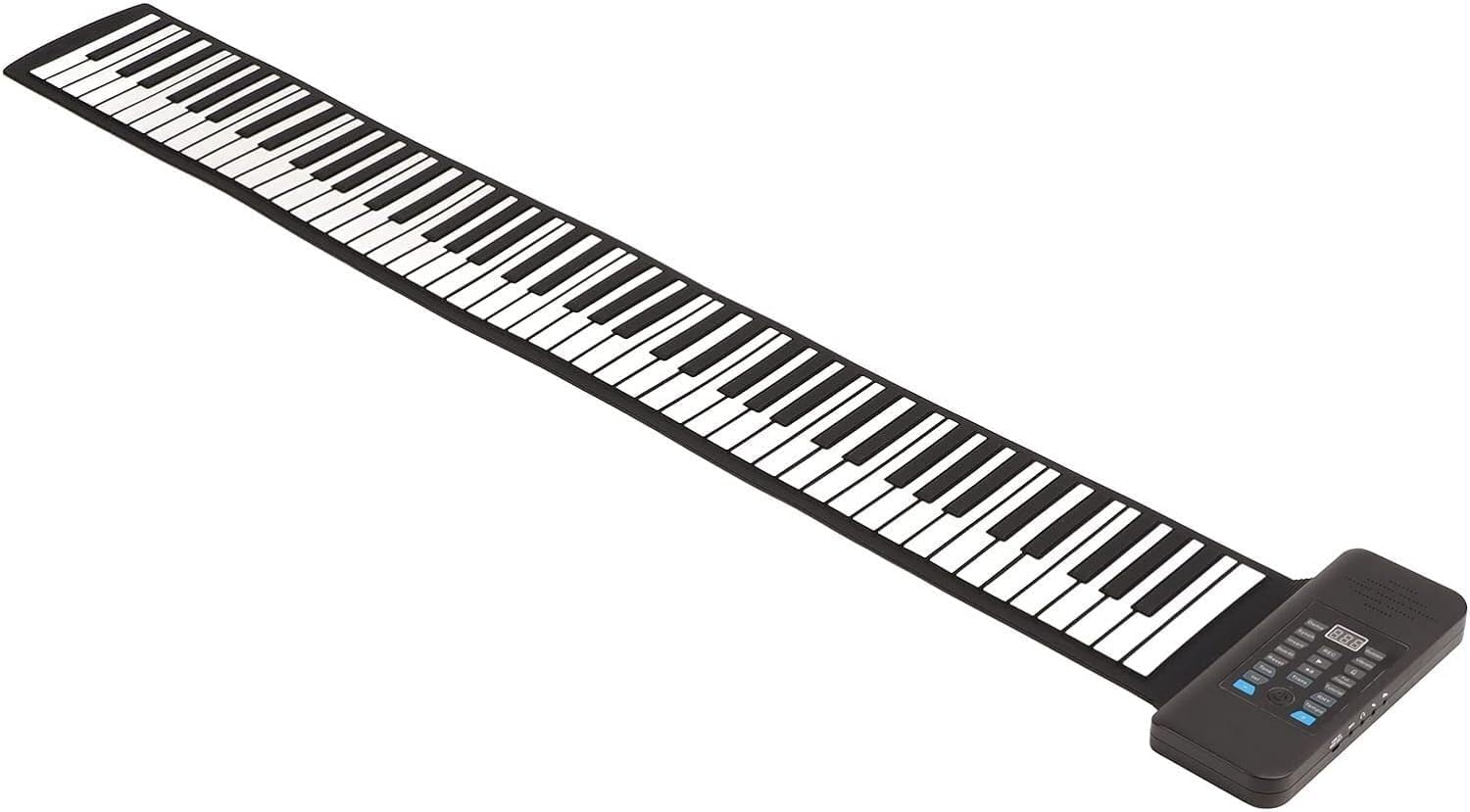 Keyboard Piano, Roll Up Piano, Foldable Digital Piano, Portable Electric Piano with 88 Keys, Pedal, Arranger Keyboards with Speakers, LED Display, Rechargeable Smart Piano for Children Gifts