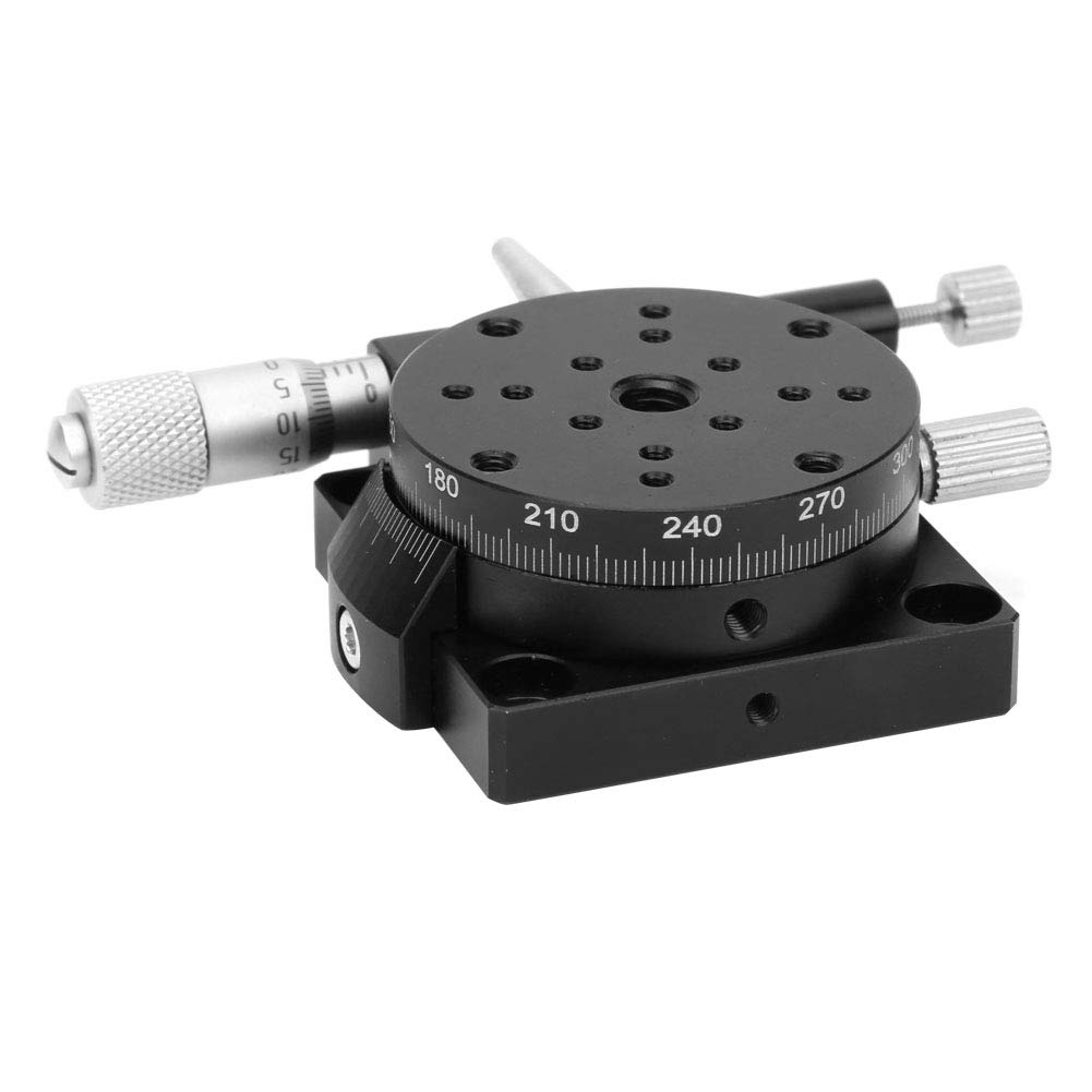 R Axis Trimming Station | RSP40 - L Manual Micrometer Slide Platform | 40mm Aluminum Alloy for Optical Experiments/Accurate Measurement/Machinery Production