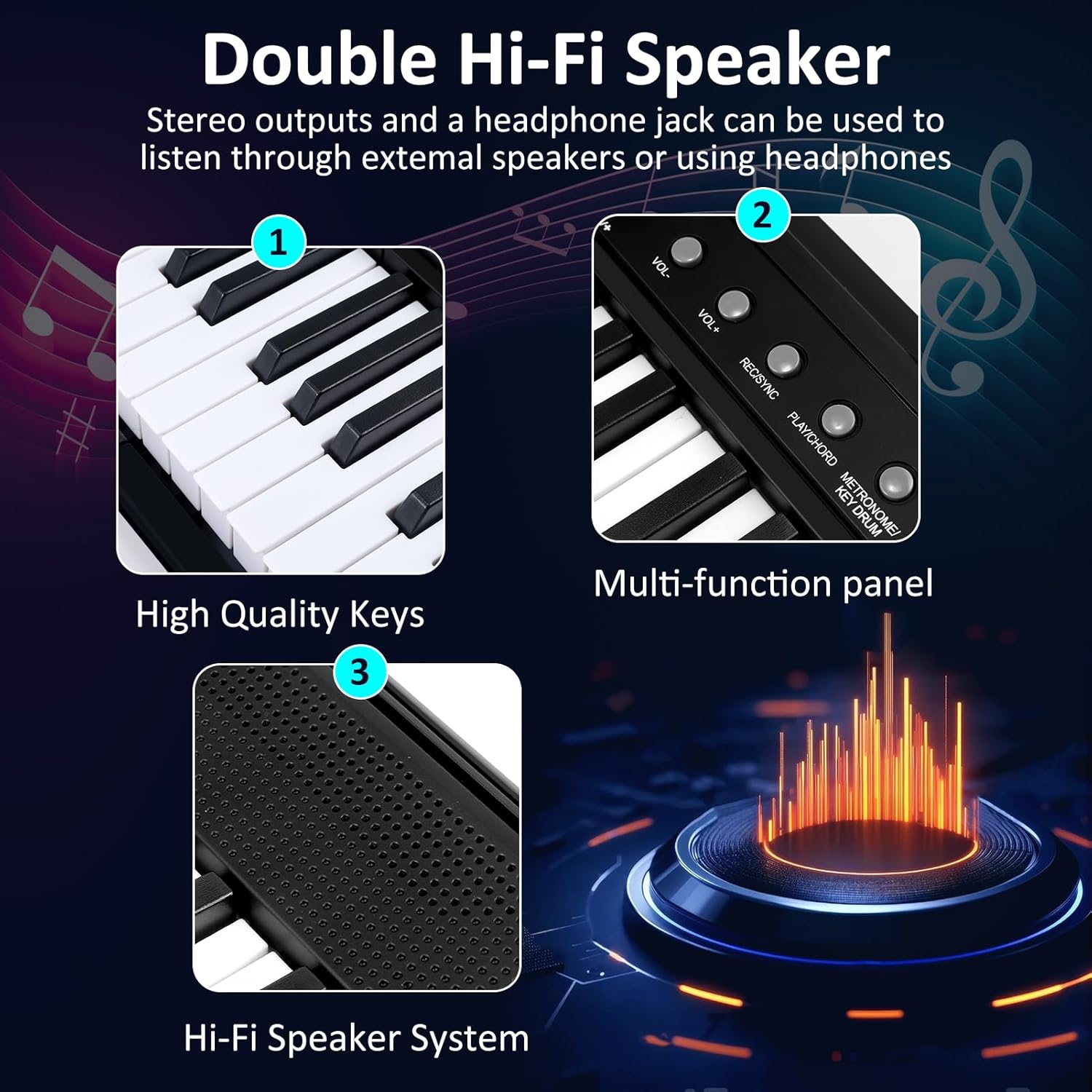 88 Key Piano Keyboard, Semi Weighted Electronic Digital Piano with Music Stand, Power Supply, Sustain Pedal, Bluetooth, Stand, MIDI, for Beginner Professional at Home, Stage