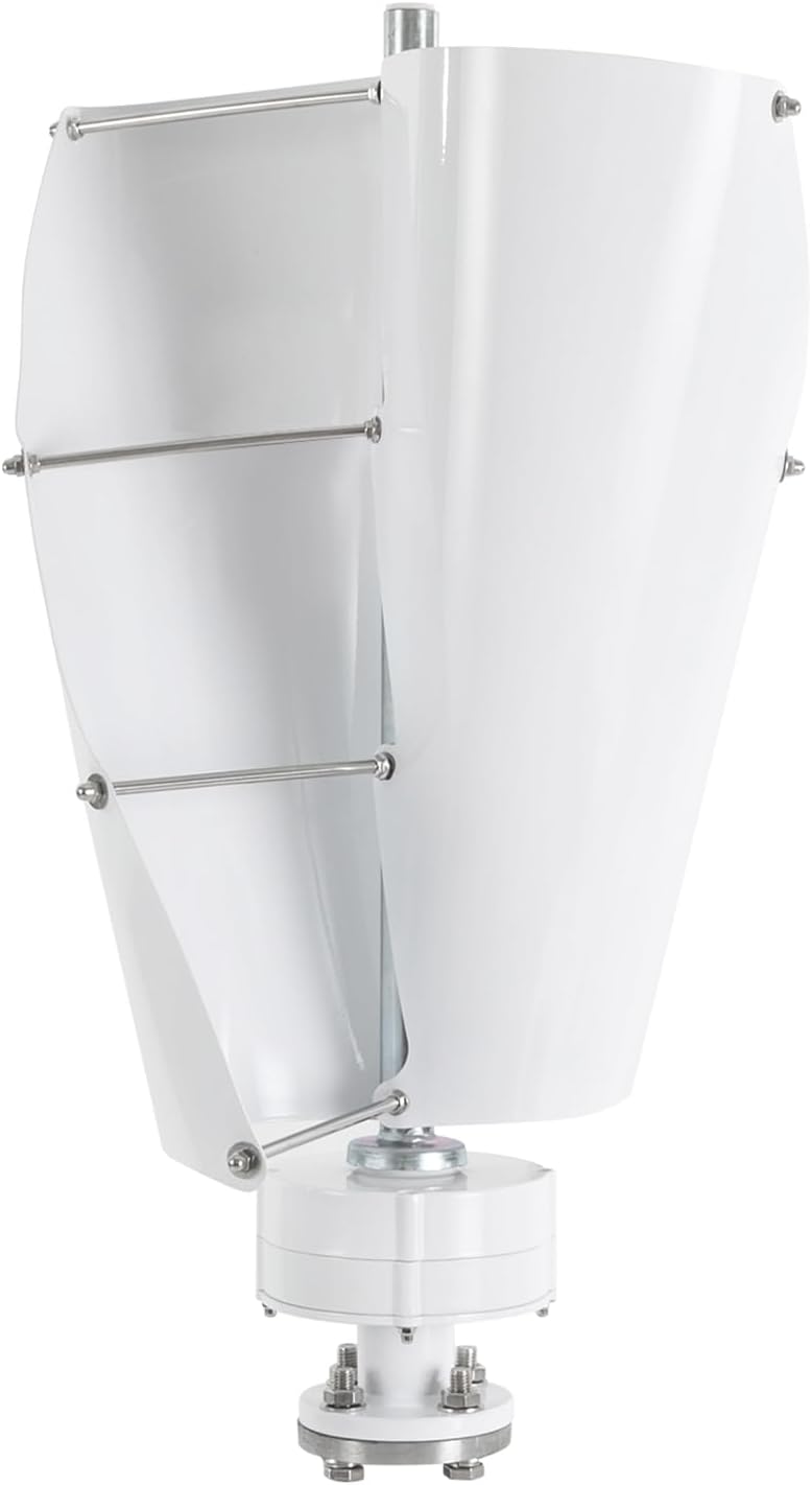 Vertical Wind Turbine,Vertical Axis Wind Turbine Generator Controller & Spiral Design,12V 500W Power Generation for Home, Business, and Industrial Energy