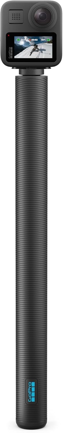 GoPro 9ft (2.7m) Carbon Fiber Extension Pole + Ultra-Light Invisible 360 Grip (Compatible with All GoPro Cameras) - Official Accessory