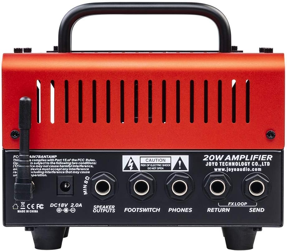 JOYO JACKMAN II Amplifier 20 Watt Hybrid Mini Tube Head Bluetooth BanTamp XL Series with Foot Switch