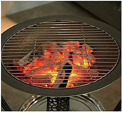 Fire Pits Outdoor Wood Burning Bowl Table and Storage Multifunctional Barbecue Rack