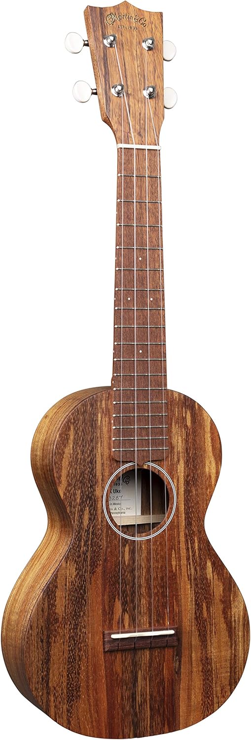Martin Guitar C1K Acoustic Ukulele with Gig Bag, Hawaiian Koa Wood Construction, Hand-Rubbed Finish, Concert Ukulele Neck Shape with Standard Taper