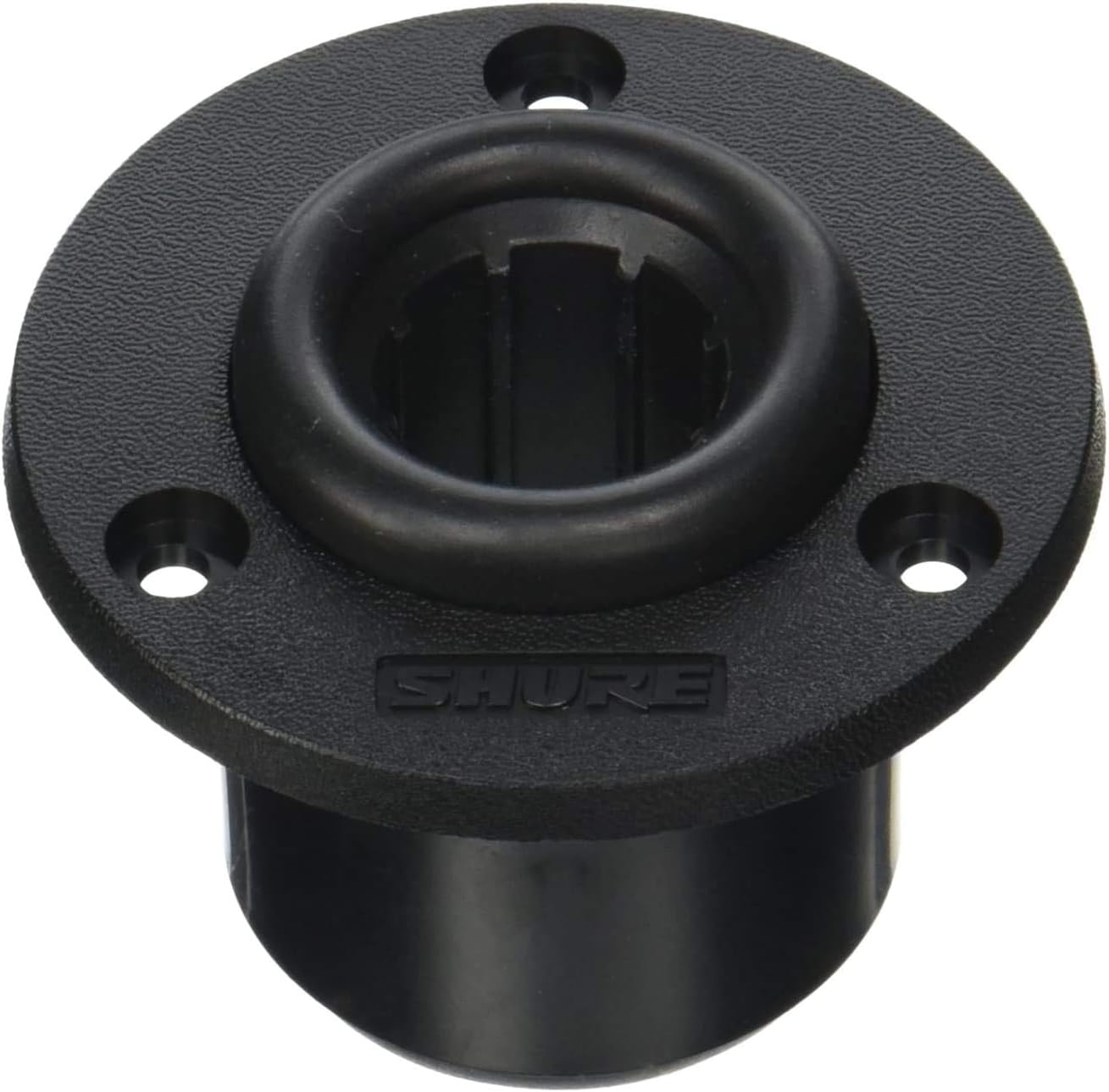 Shure CVG12-B/C Gooseneck Condenser Microphone, 12-Inch, Inline Pre-Amp, Flange Mount, Cardioid (Black) & A400SM Recessed Shock Mount for All Microflex and Easyflex Gooseneck Microphones