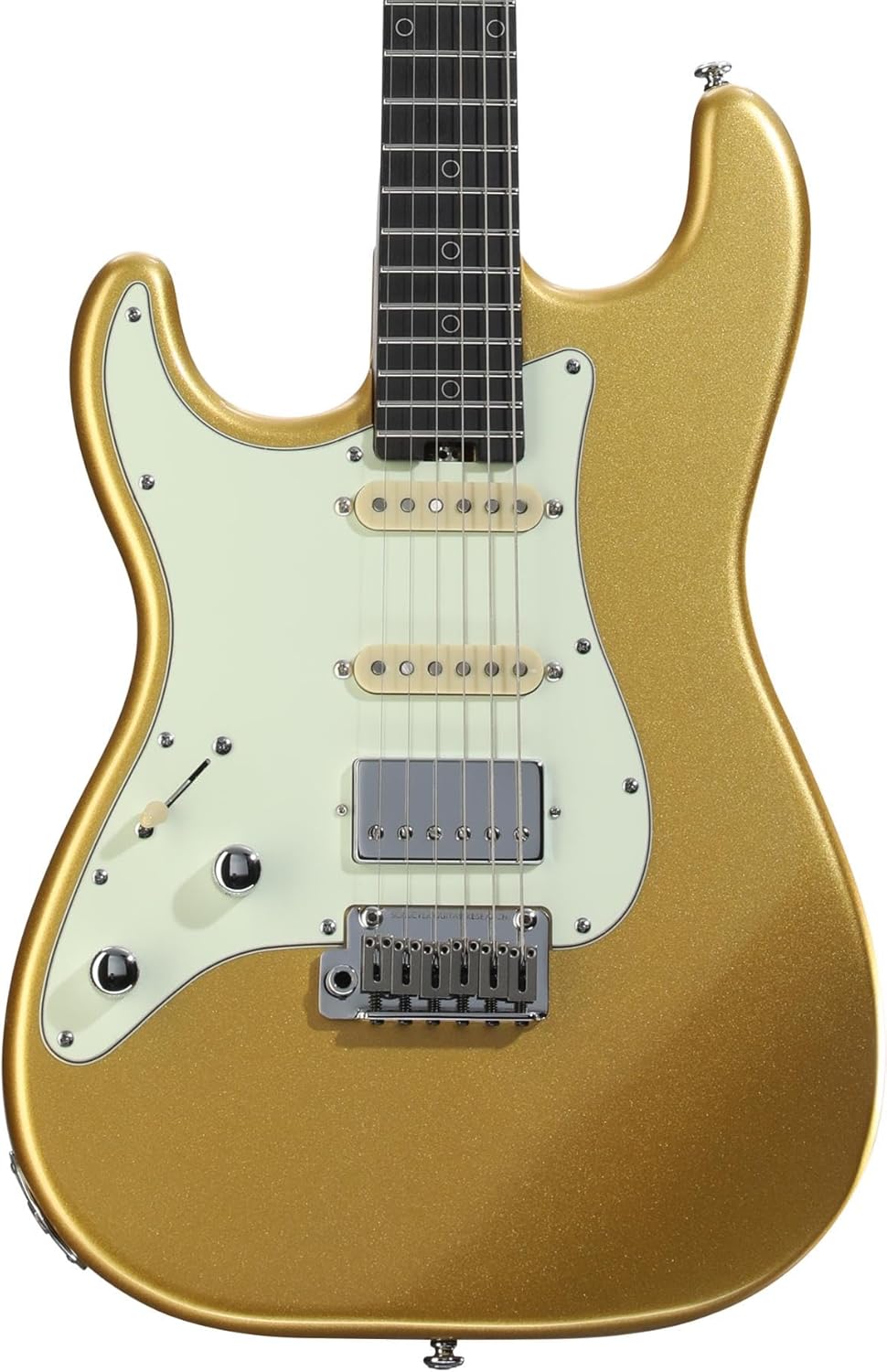 Schecter Nick Johnston Traditional HSS 10th Anniversary Left-handed Electric Guitar - Atomic Saffron