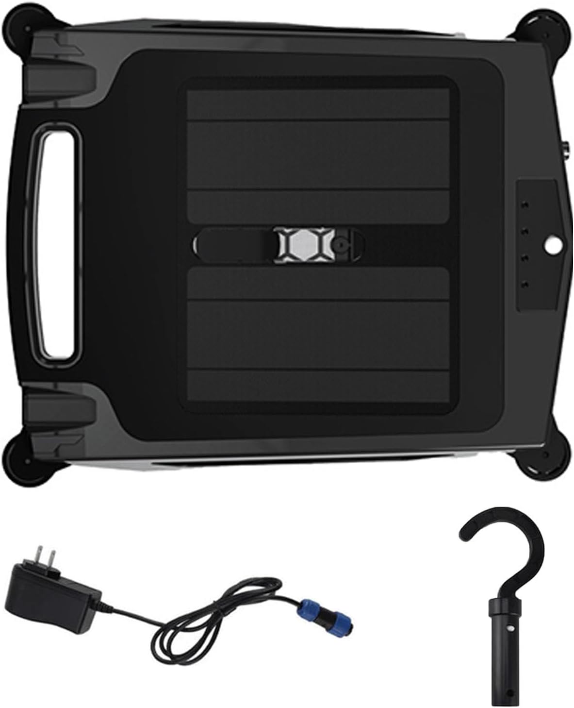 Solar Powered Automatic Robotic Pool Skimmer Cleaner, Cordless Pool Cleaner with Obstacle Avoidance, Day and Night Cleaning, Suitable for All Pools