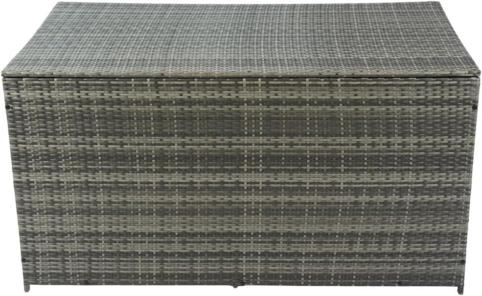 Outdoor Storage Box, 200 Gallon Wicker Patio Deck Boxes with Gas Springs and Pneumatic Levers for Patio Decor, Furniture Cushions, Garden Tools, & Pool Accessories