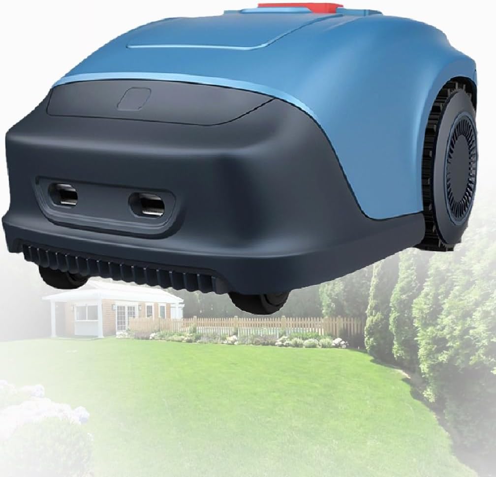 Robotic Lawnmower, Fully Automatic Intelligent Lawn Mower, Robot Grass Cutter with Charging Station, 20-55 mm Cutting Height,33% Slope