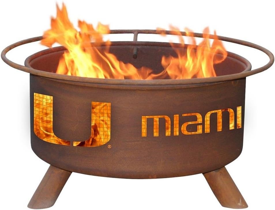 Patina Products F225, 30 Inch University of Miami Fire Pit