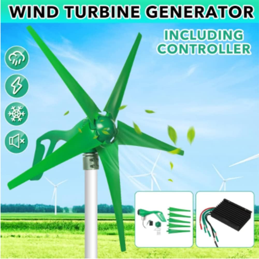 9000W 12V 24V 5 Blades Wind Turbine Generator Windmill with Charge Controller Wind Turbine for Home Camping