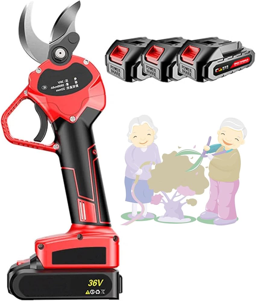 Cordless Electric Pruning Rechargeable Pruning Shears 40Mm Cutting Diameter Power Pruner for Garden Fruit Tree