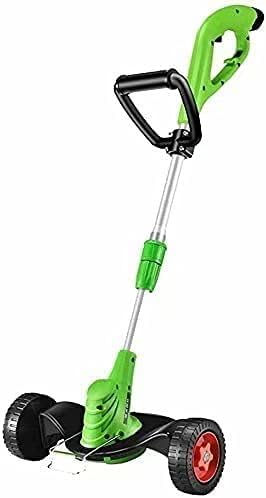 Electric Grass Trimmer Grass Mower Edging Tool Electric Small Household Lawn Mower Rechargeable Multifunctional Lawn Mower Adjustable Mowing Height GI