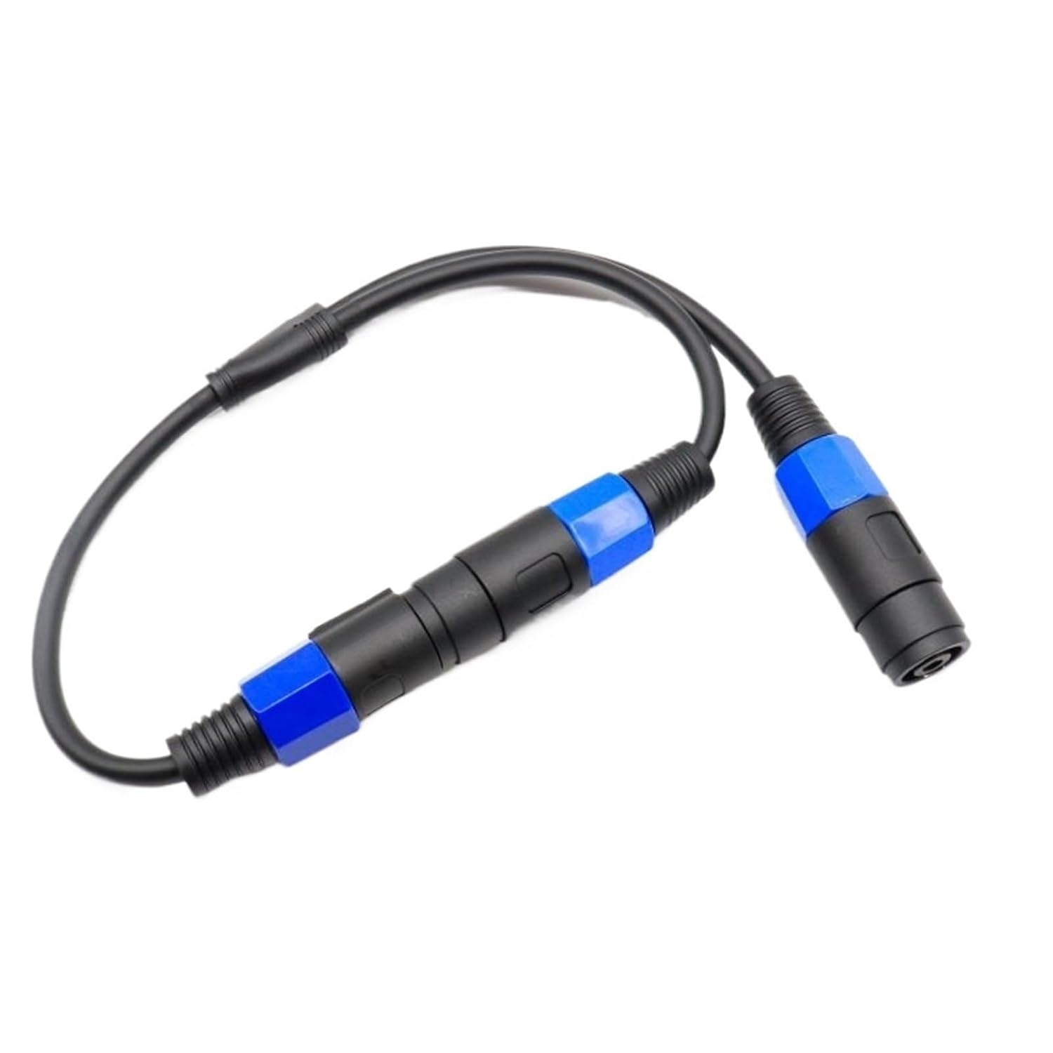 Speakon Splitter Cable 1M2F & 1F2M - 0.5m 4-Core Y-Cable for PA Systems & Studio Use(1Female to 2Male0.5m)