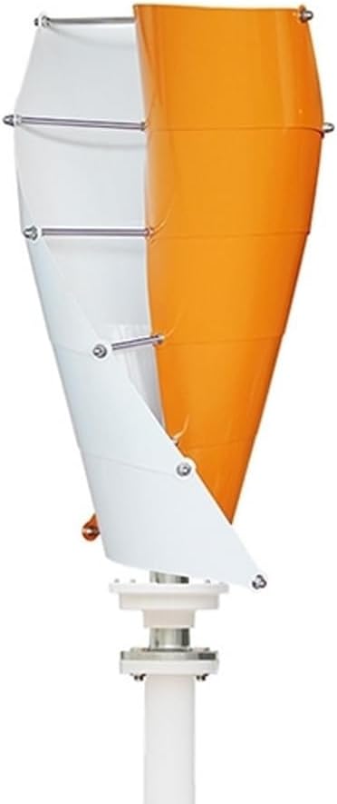 ATO Wind Turbine, Spiral Vertical Wind Turbine Generator Kit– Unique Spiral Blade, Mag‑Lev Generator, Low Start‑up Speed (300W-24V (with Matched Controller))
