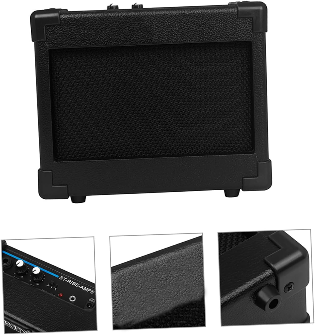 Electric Guitar Amplifier Portable Mini Amp for Electric and Bass Guitar Performance Volume Treble and Bass Controls