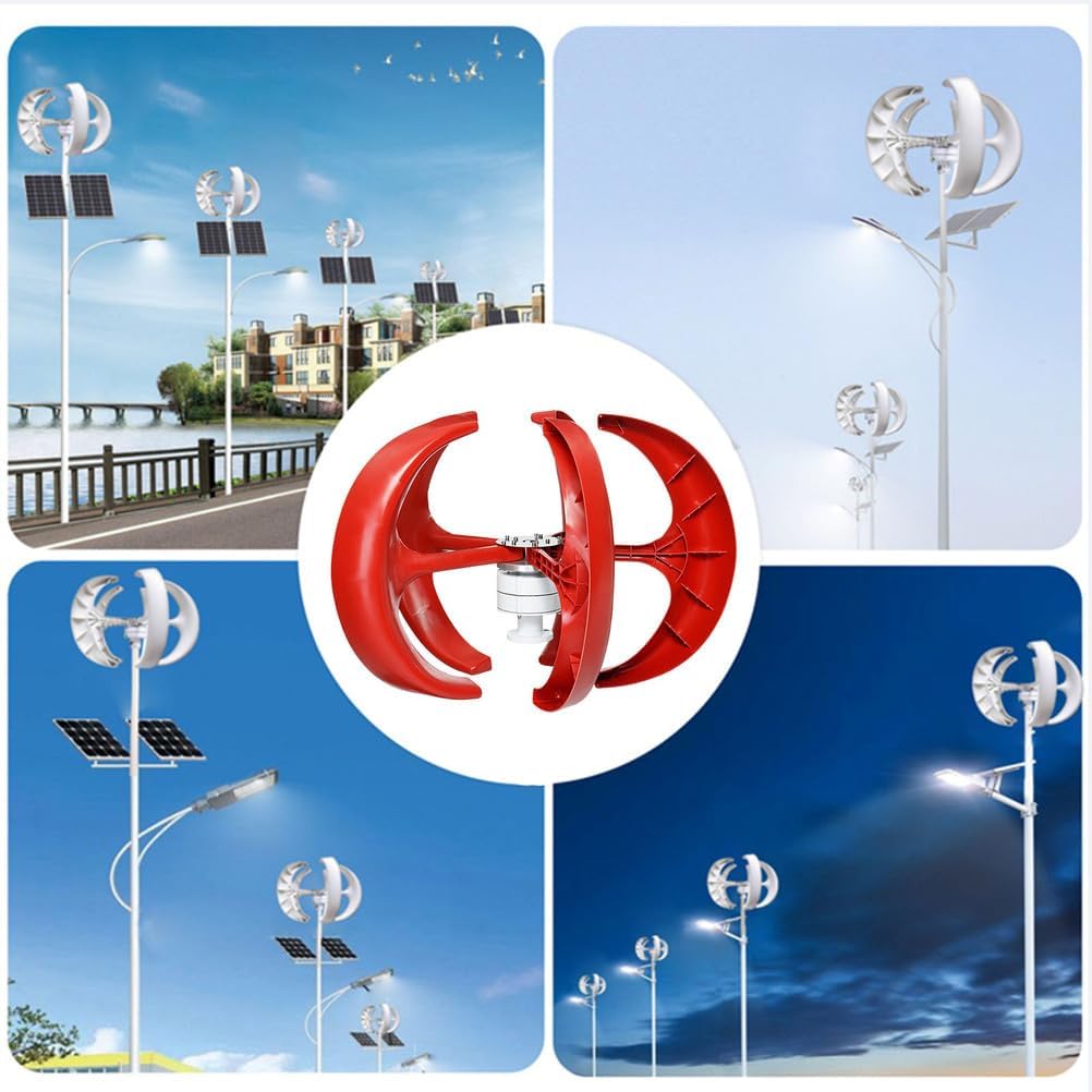 5000W Wind Turbine Generator 12V 24V 48V 220V Free Energy Windmill Generator for Home Factory Farm Use with Controller Wind Power Generator Kit,24v