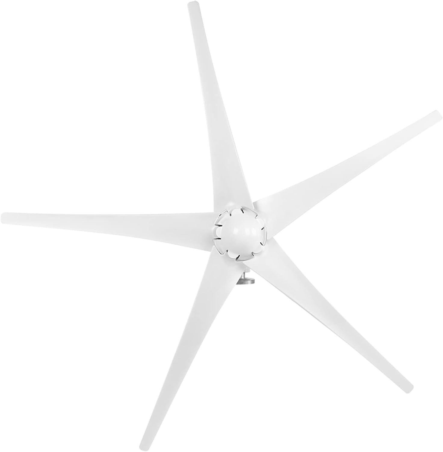 800W Windmill Generator, 5 Blade Small Wind Turbines Kit Industrial Energy Equipment (White 12V)