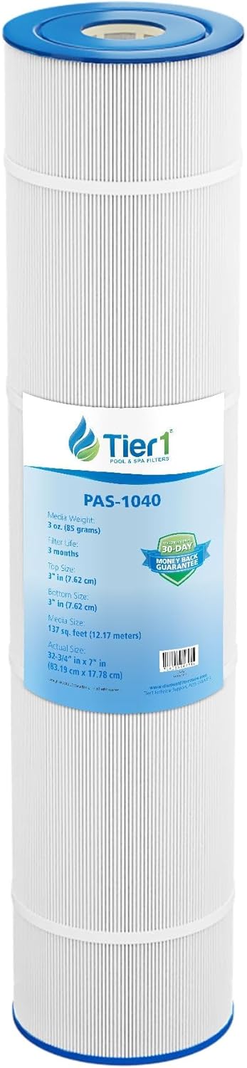 Tier1 Replacement for Hayward Pool Filter Cartridge C1380 | Compatible with CX1380RE, Pleatco PA137, Unicel C-7490, Filbur FC-1297 | 32-13/16