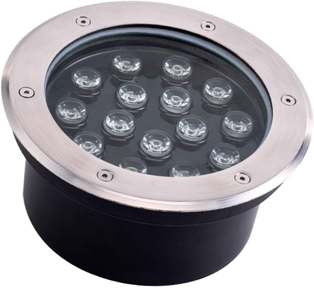 Ground LED Landscape Lights 85-265V Outdoor Buried Walkover Lights, High Brightness Color Recessed Ground Spotlight, IP67 Waterproof, Underground Light(Blue,36W)