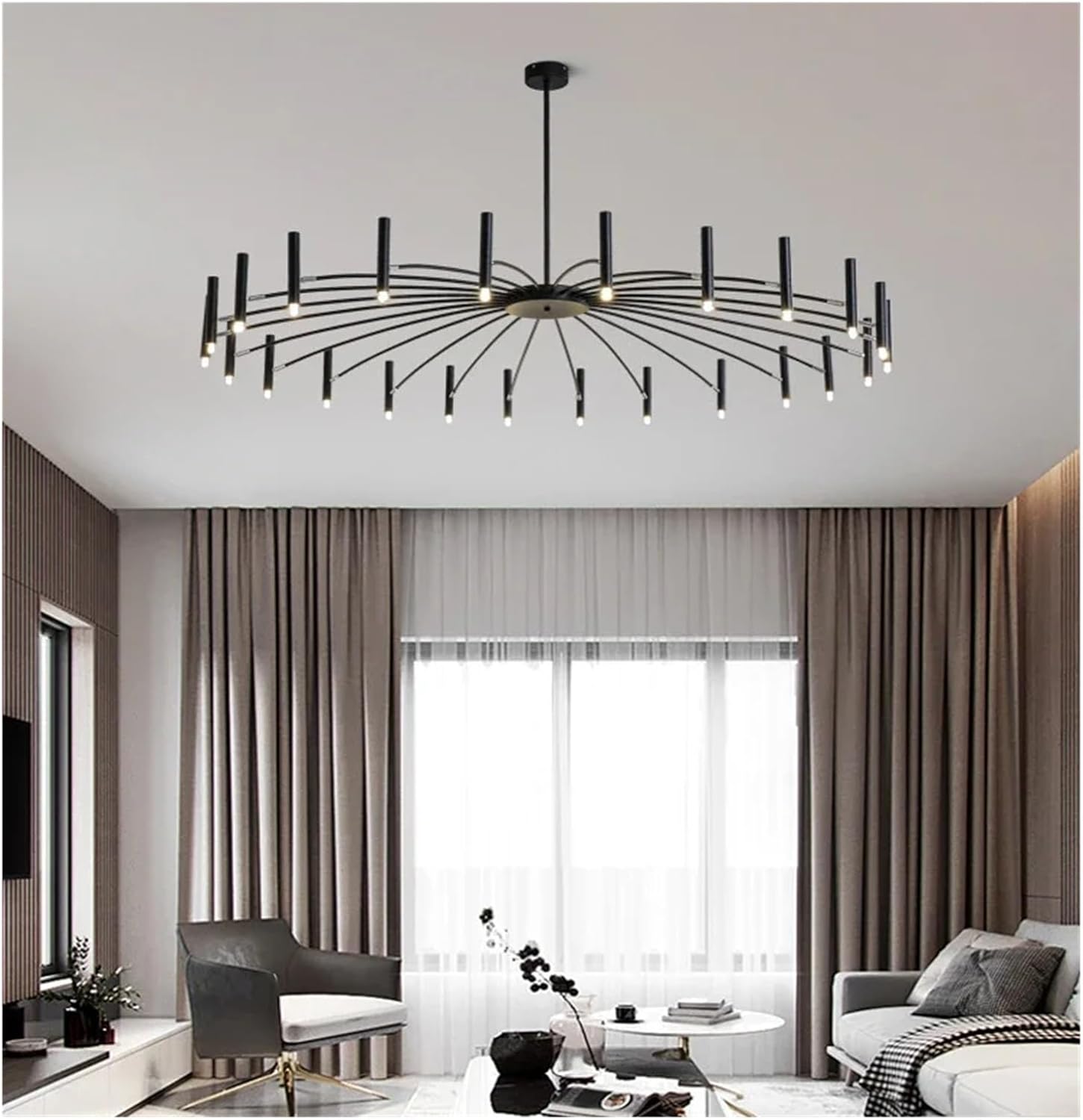 Restaurant Pendant Lights Circular Kitchen Chandeliers for Living Room Bedroom Decoration LED Lamp Villa Lighting,Modern Ceiling Light
