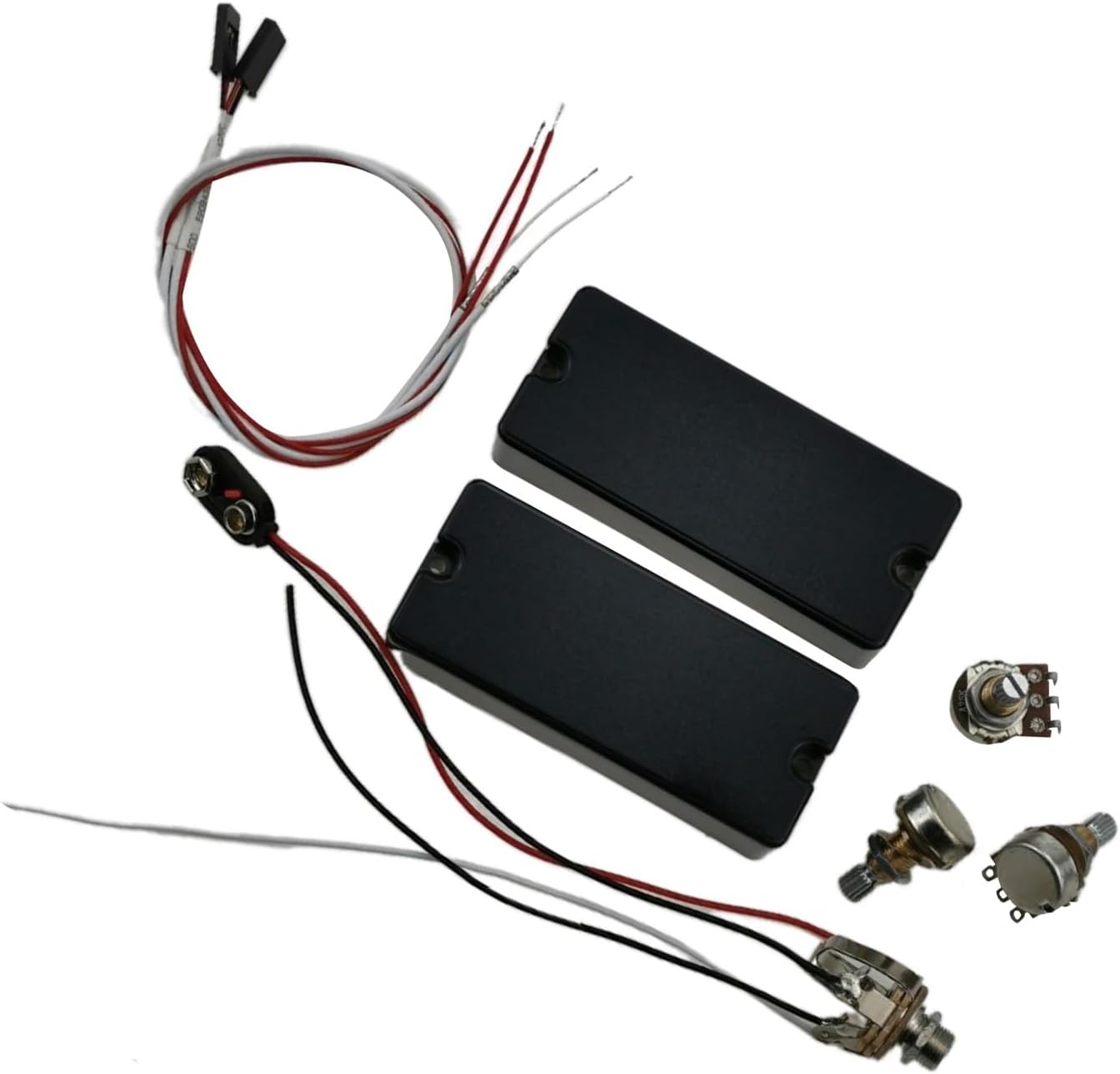 Active Pickup for 4 Strings Bass Guitar Neck and Bridge Humbucker Alnico V Pickup Set Guitar Replacement Parts