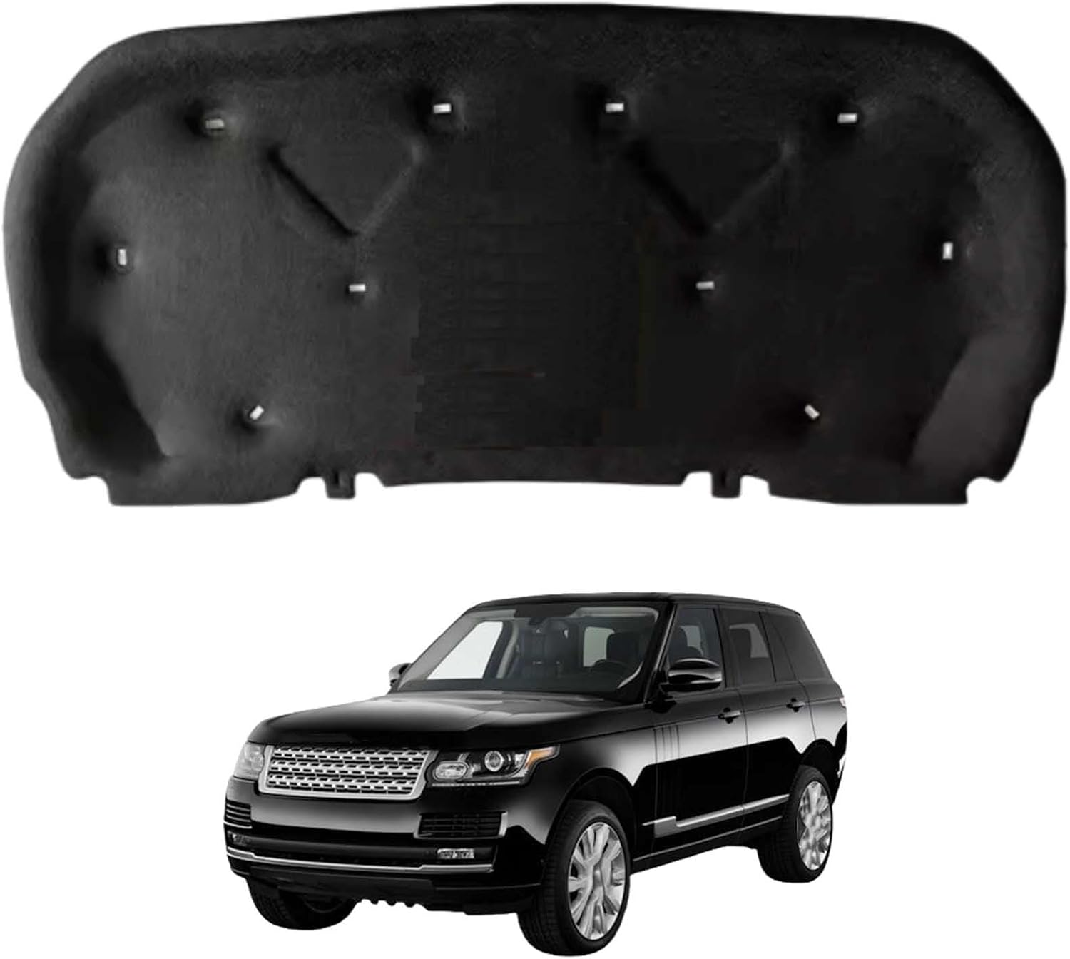 Car Front Hood Engine Sound Pad for Range Rover 2013-2017, Heat Insulation Cotton Mat Cover Soundproof Car Accessories