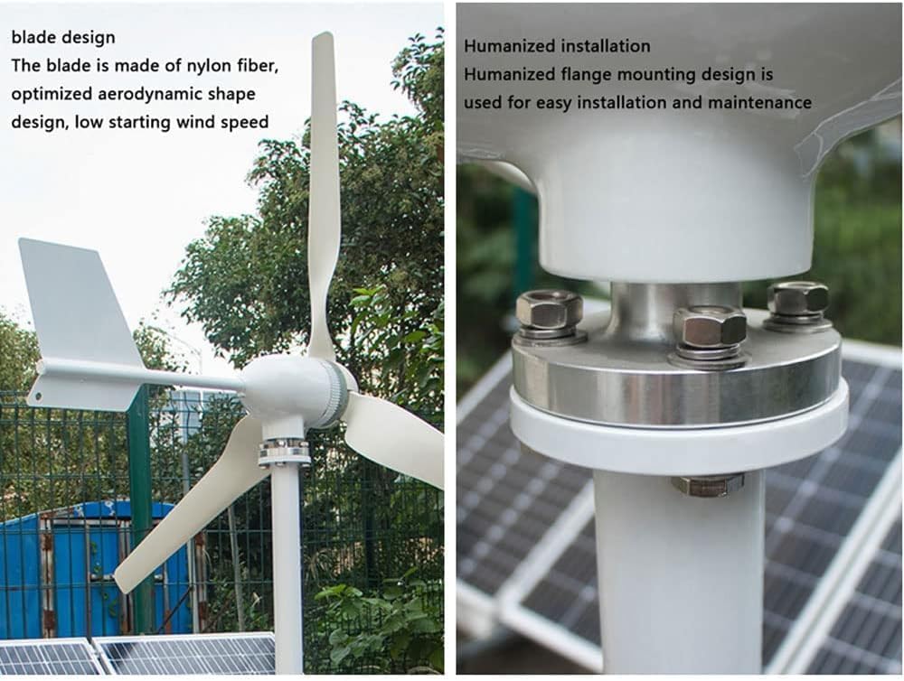 CAJUCA 3 Blade Wind Turbine Generator 8000W/10000W Home Use Low Wind Speed Start Wind Power Turbine Generator Household