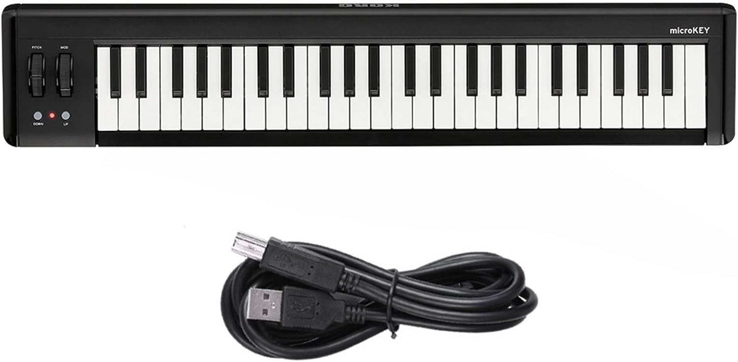 Keyboard Piano 49-Key Compact USB MIDI Keyboard Controller
