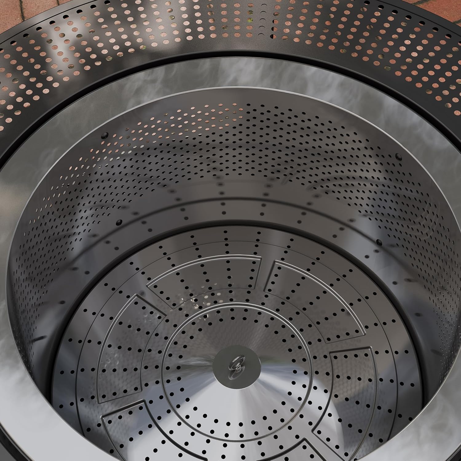 Kurapika 37 inch Smokeless Firepit with Removable Base for Ash, Wood Burning Fire Pits for Camping, Low Smoke for Outside, Easy for Cleaning, Ideal for 6 or More People