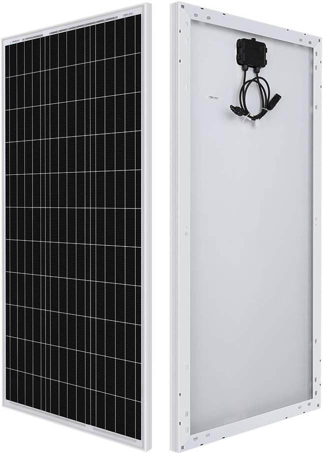 Renogy 2000W Pure Sine Wave Inverter 12V DC to 120V AC Converter & 12 Volt Solar Panel 100 Watt High-Efficiency Monocrystalline Module PV Charger