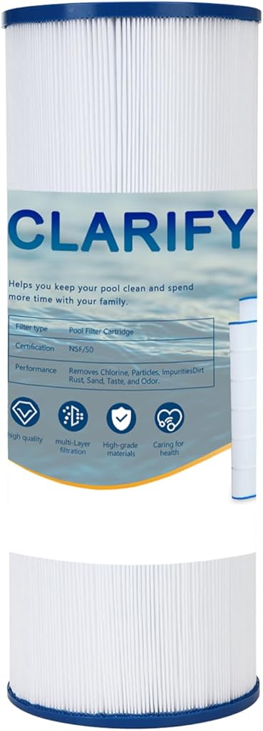 CLARIFY Pool Filter Replacement Compatible with PA120, C1200, CX1200RE, Filbur FC-1293, Ultra-B2, Waterway Clearwater II, Pro Clean 125, 817-0125N, C-8412, L x OD:23 1/4